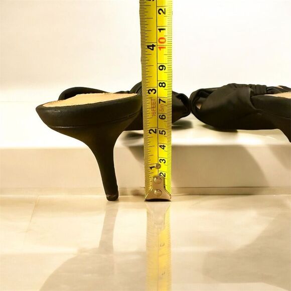 Steve Madden Athena Black Vegan Leather Square Open Toe Kitten Heel Mules, 12M - Picture 13 of 14